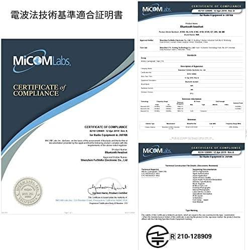 Bluetooth ヘッドセット 5.2 片耳 タイプ-C