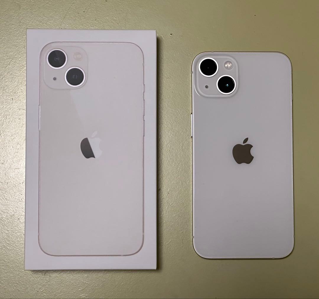 美品✨ iPhone13 スターライト128GB バッテリー純正89%