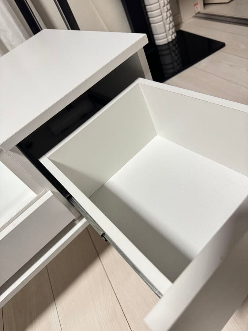 【送料込み】ローテーブル兼ドレッサーテーブル　ホワイトテーブルセンターテーブル