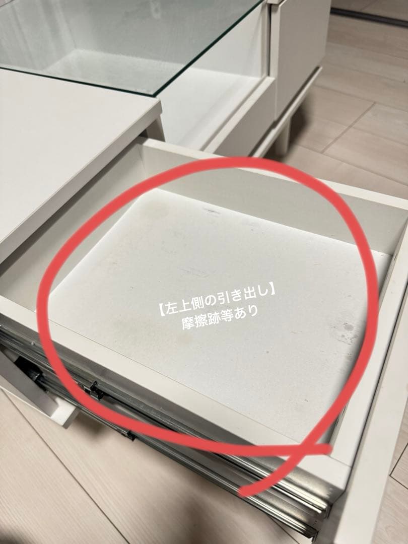 【送料込み】ローテーブル兼ドレッサーテーブル　ホワイトテーブルセンターテーブル