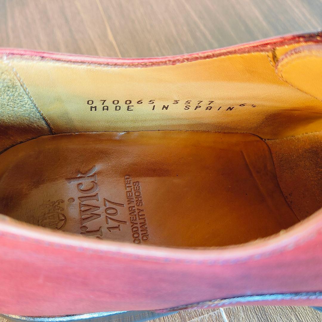 【極美品】Berwick バーウィック　スペイン製　高級バーガンディドレスベルト