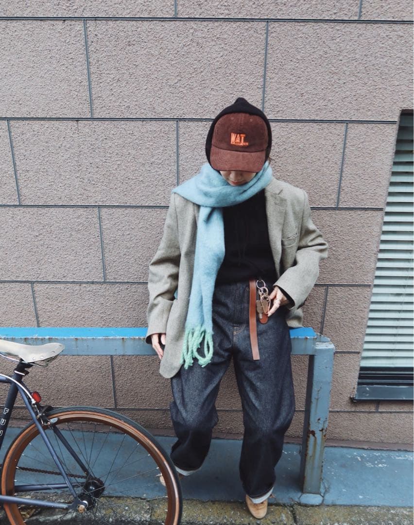 【LA PEAU DE GEM】knit hoodie/ニットフーディ