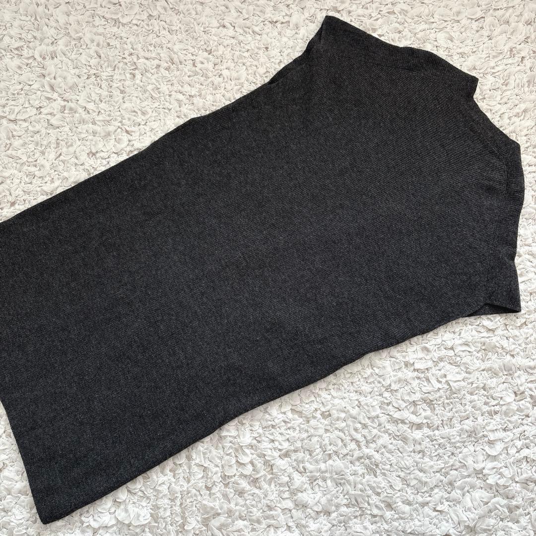 シロワン様　エヴァムエヴァ　ウール畦ロングベスト　wool 100%