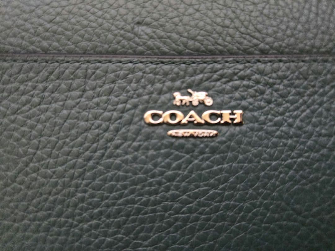 【あど様】《新品》COACH 長財布 ダークターコイズ