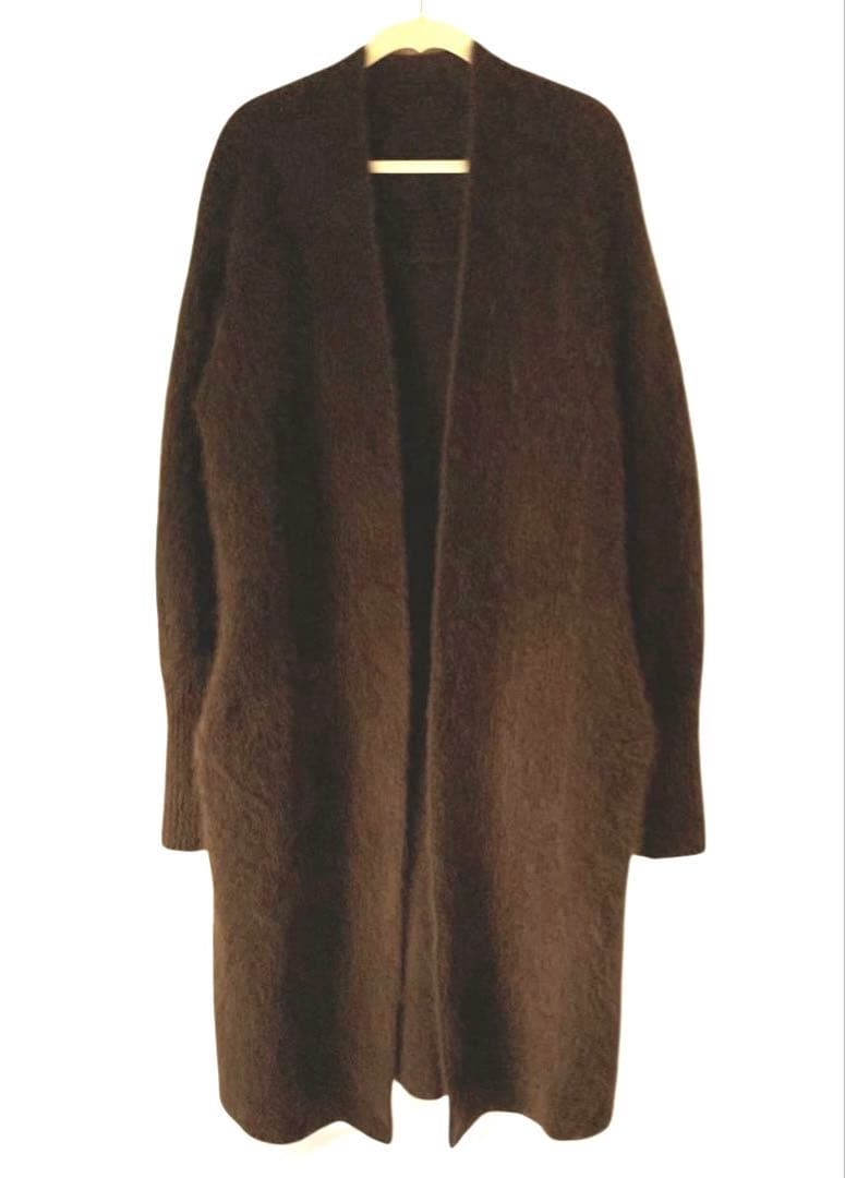 美品✨ガリャルダガランテ ふわふわラクーン100% ロングカーディガン ブラウン