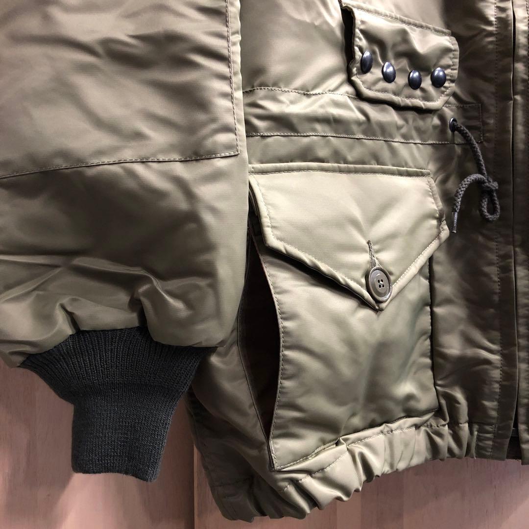 ヒューストン ミリタリー スモックパーカー ジャケット 中綿入り XL オリーブ