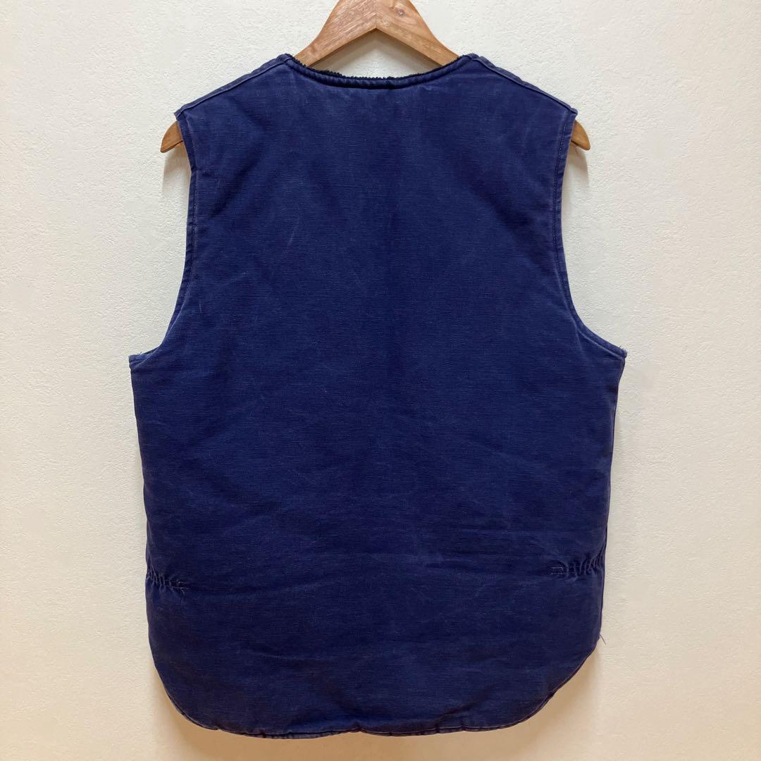 80s〜90s アメリカ製 ヴィンテージ カーハート ベスト M ブルー