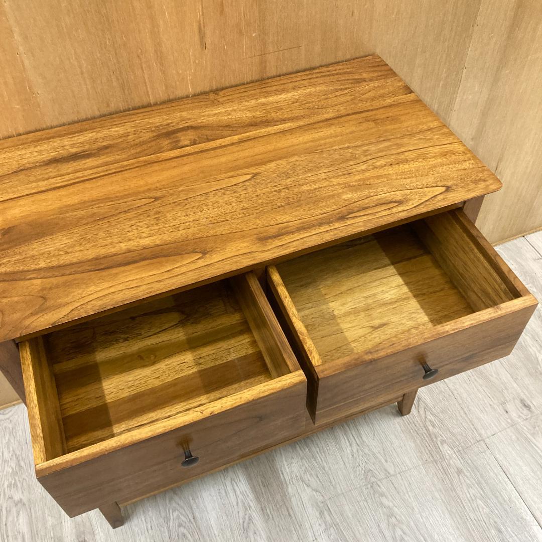 ４段チェスト　チーク　アジアン　無垢　整理箪笥