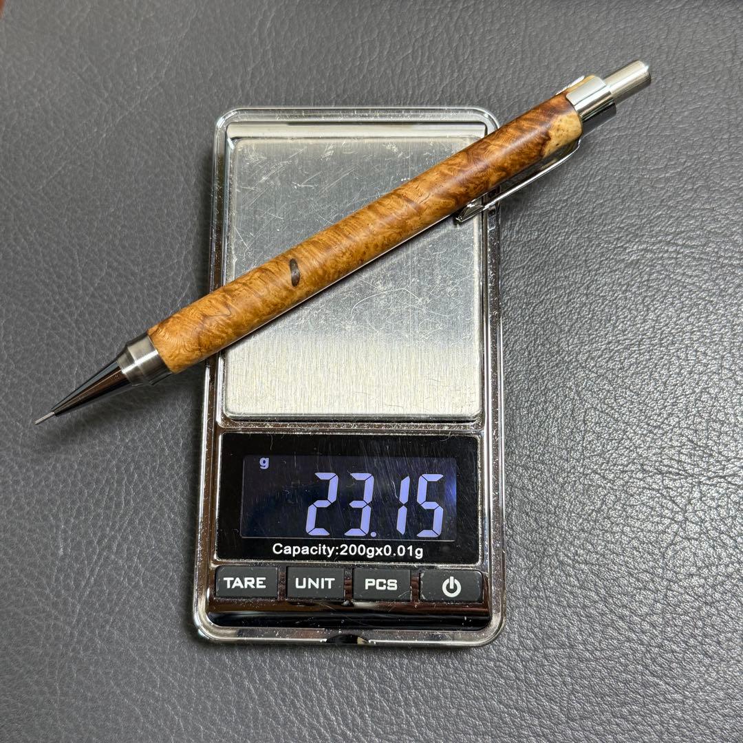 116アンボイナ　木製シャーペン　強低重心ダブルR 補修あり