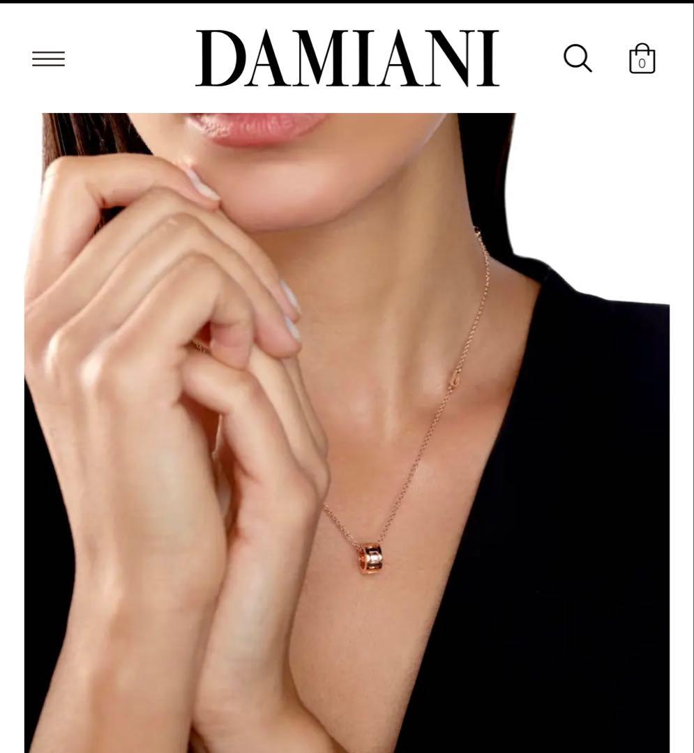 ダミアーニ ベルエポック リール ネックレス【未使用ですが若干微細なスレあり】