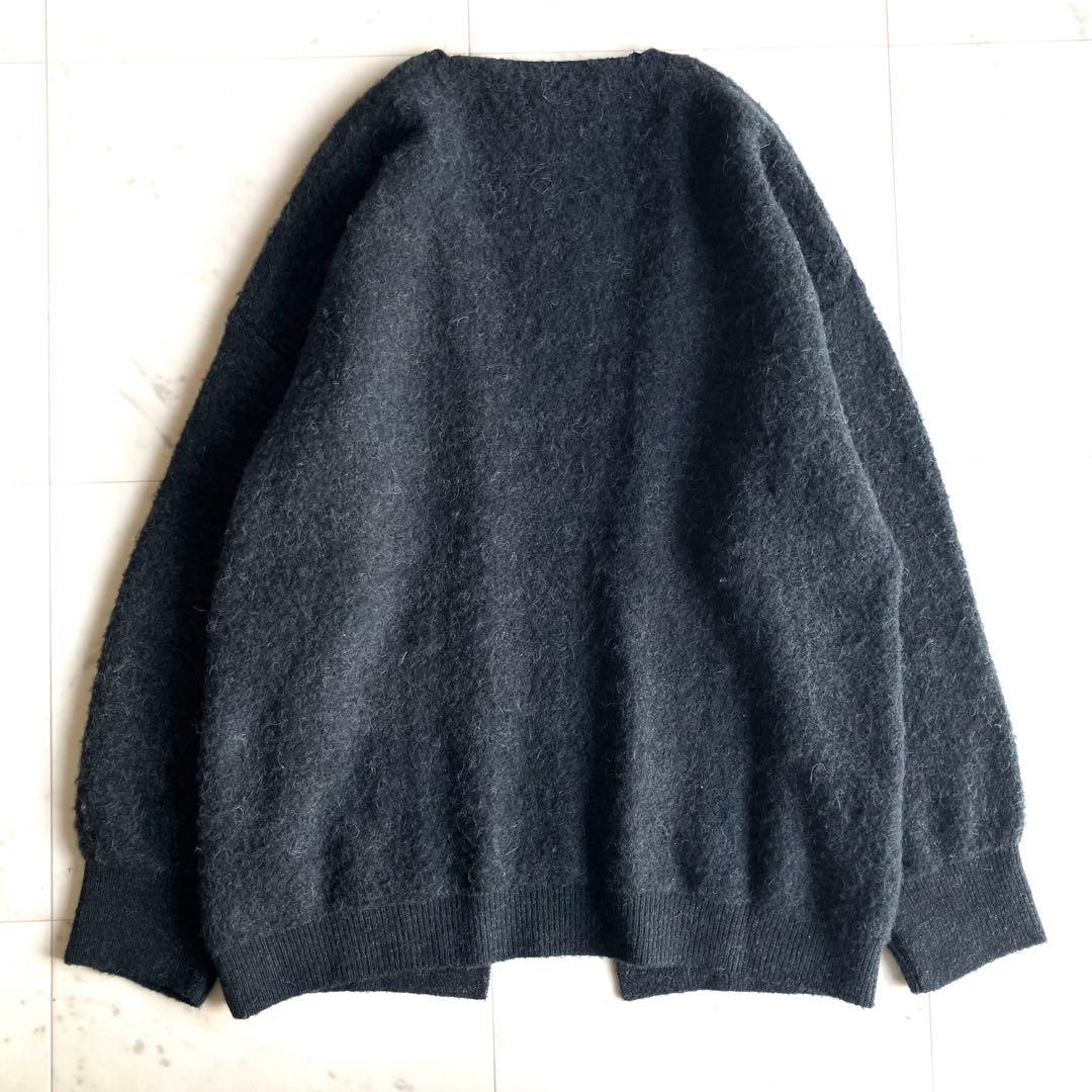 OUR 洗えるアルパカ混ふんわりニットカーデ