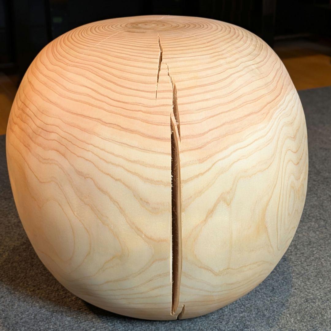 ごっち　檜　丸型　丸太　椅子　スツール　高さ約31㎝