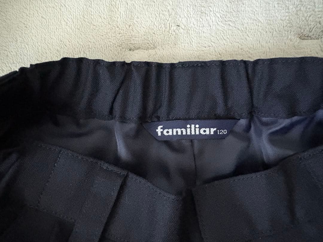 ファミリア　フォーマルスーツ　120 男の子用　2点セット　濃紺　入学式　卒業式