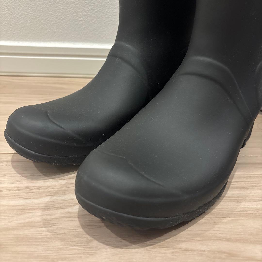 HUNTER ブラック ロング　レインブーツ　サイズ　 UK6 US8 EU39