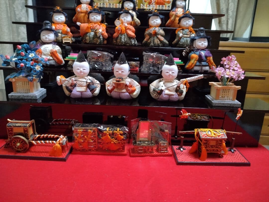 木目込みミニ雛人形