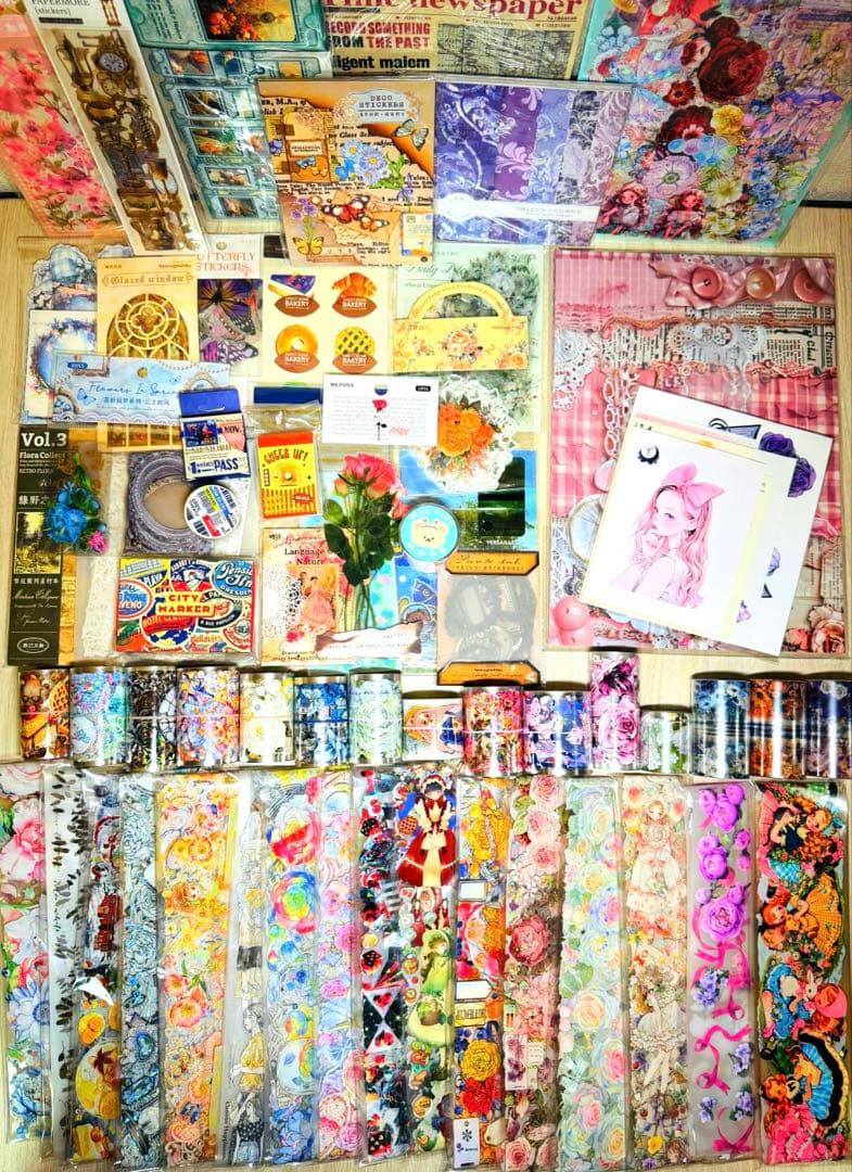 ⚠️最終値下げ⚠️断捨離SALE♡⃛海外マステ・コラージュ素材他大量まとめ売りSP④