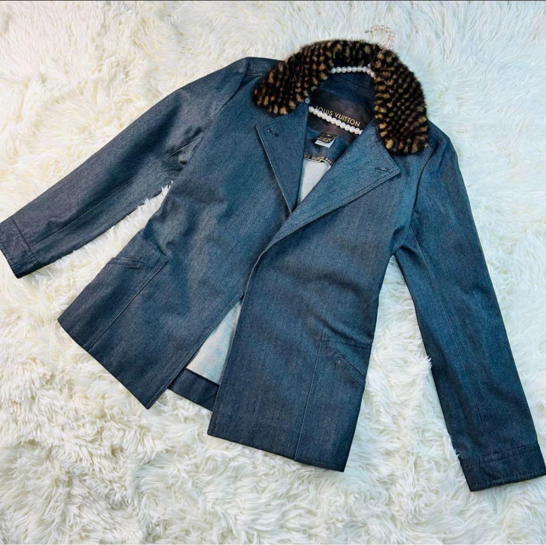 美品　Louis Vuitton ルイヴィトン　コート　ミンク　size38