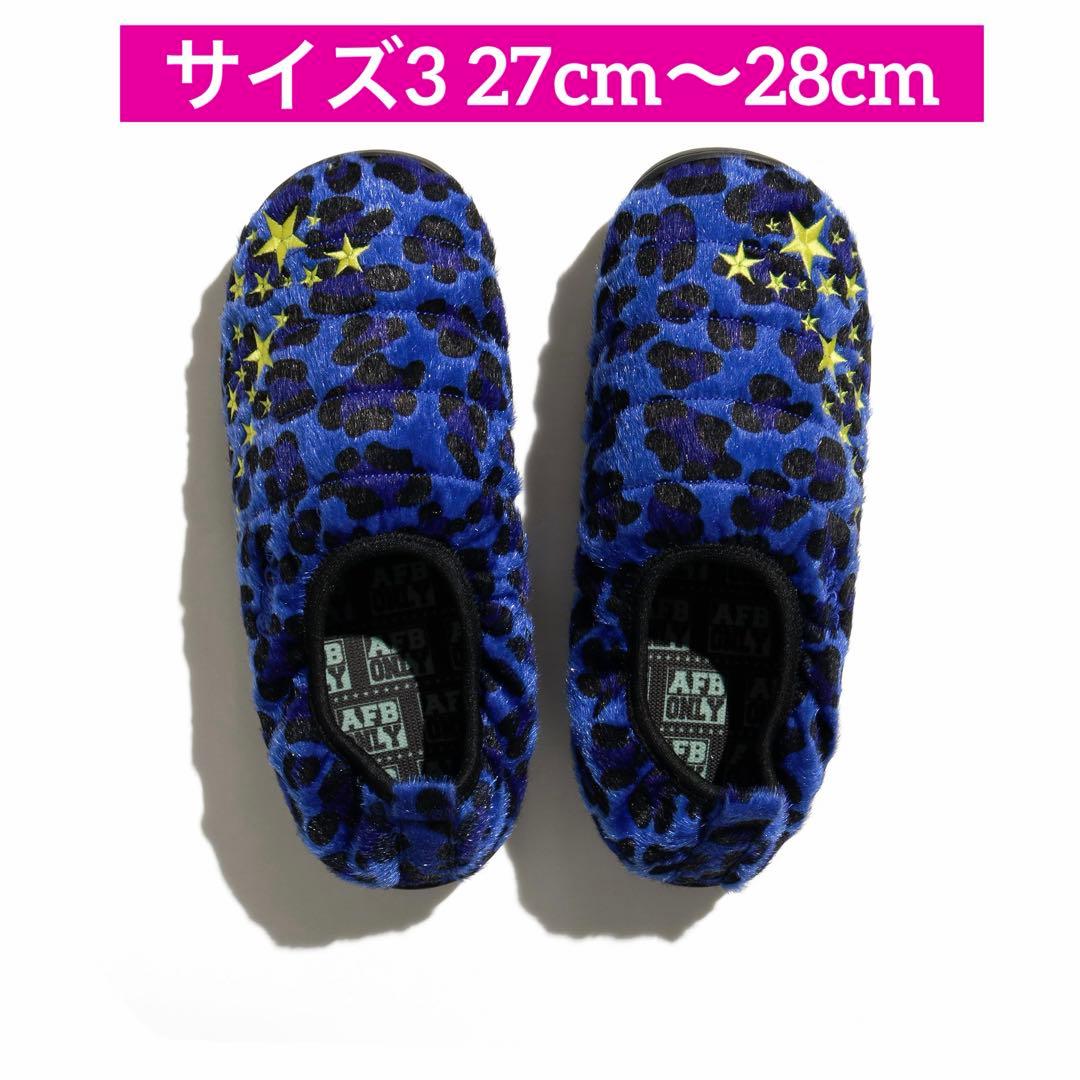 サイズ3 AFB x SUBU Leopard STAR Mule ブルー