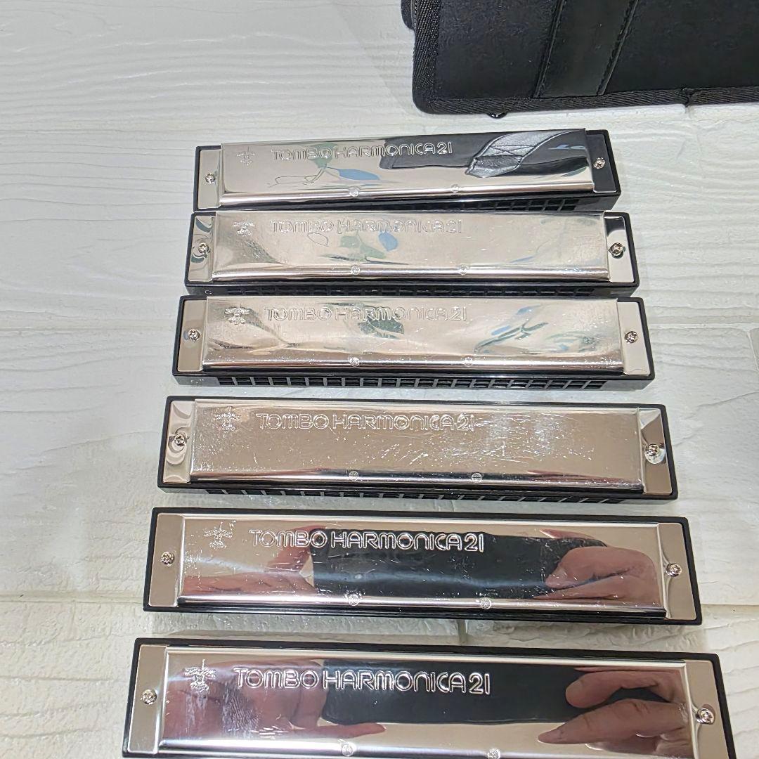 292】M. SUZUKI Humming トレモロハーモニカ　７本　TOMBO