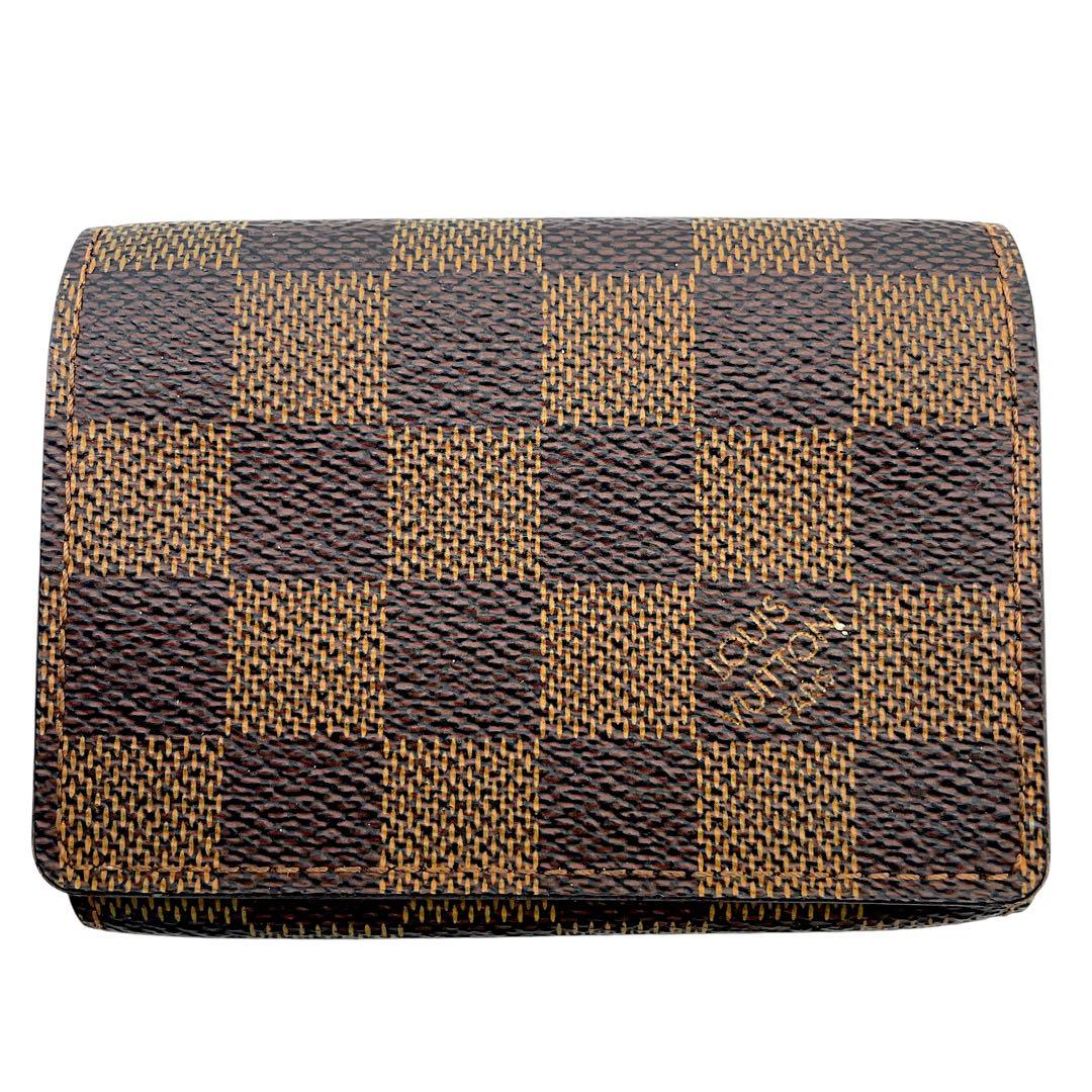 【美品】ルイヴィトン 名刺入れ　カードケース ヴィジット　ダミエエベヌ