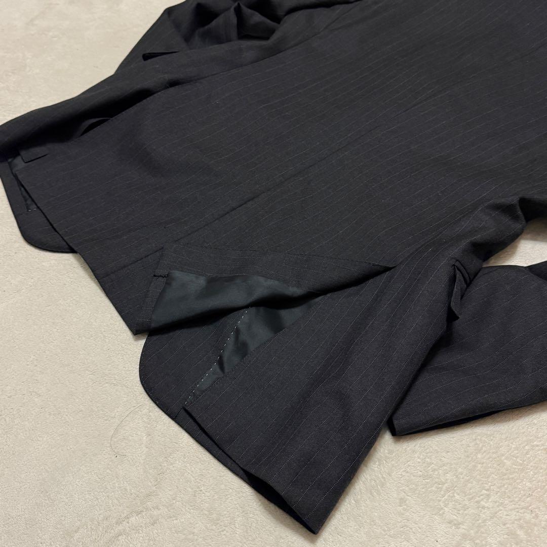 美品　バーバリーブラックレーベル　3ピース L ダークグレー　セットアップスーツ