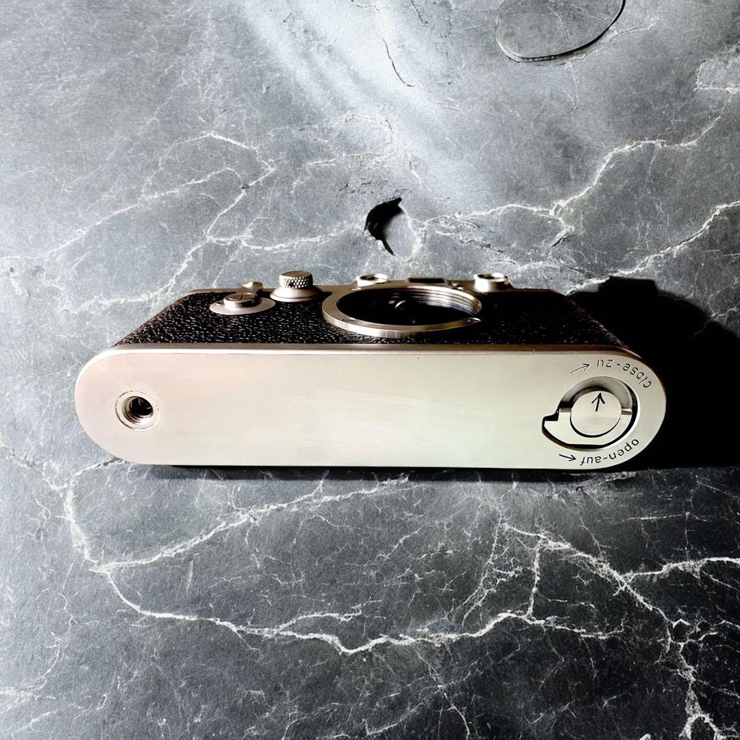 【OH済】Leica IIIf バルナックライカ セルフ付＋純正革ケース付