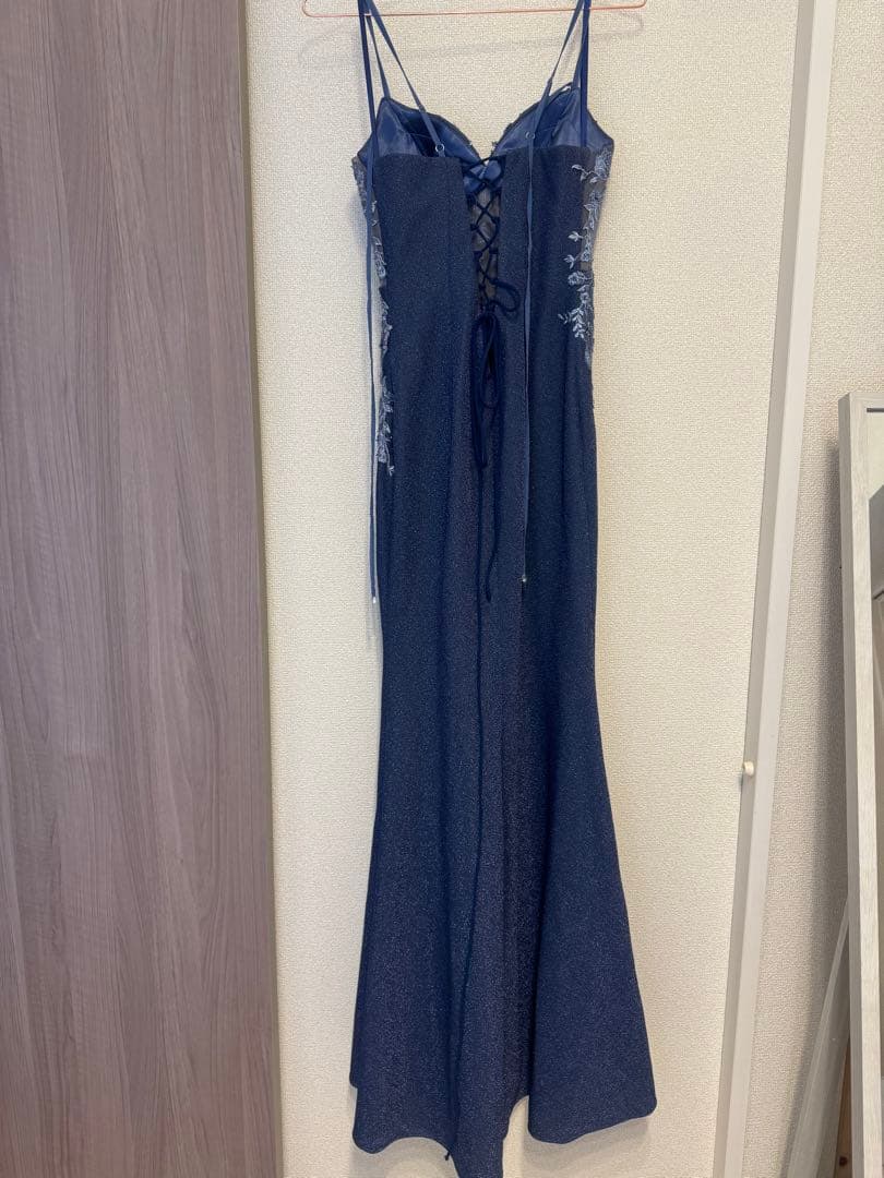 IRMA ネイビー フレアドレス