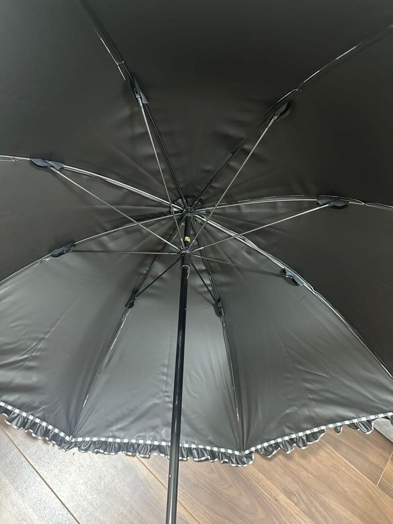 サンバリア 100♡日傘・Mサイズフリルストライプ