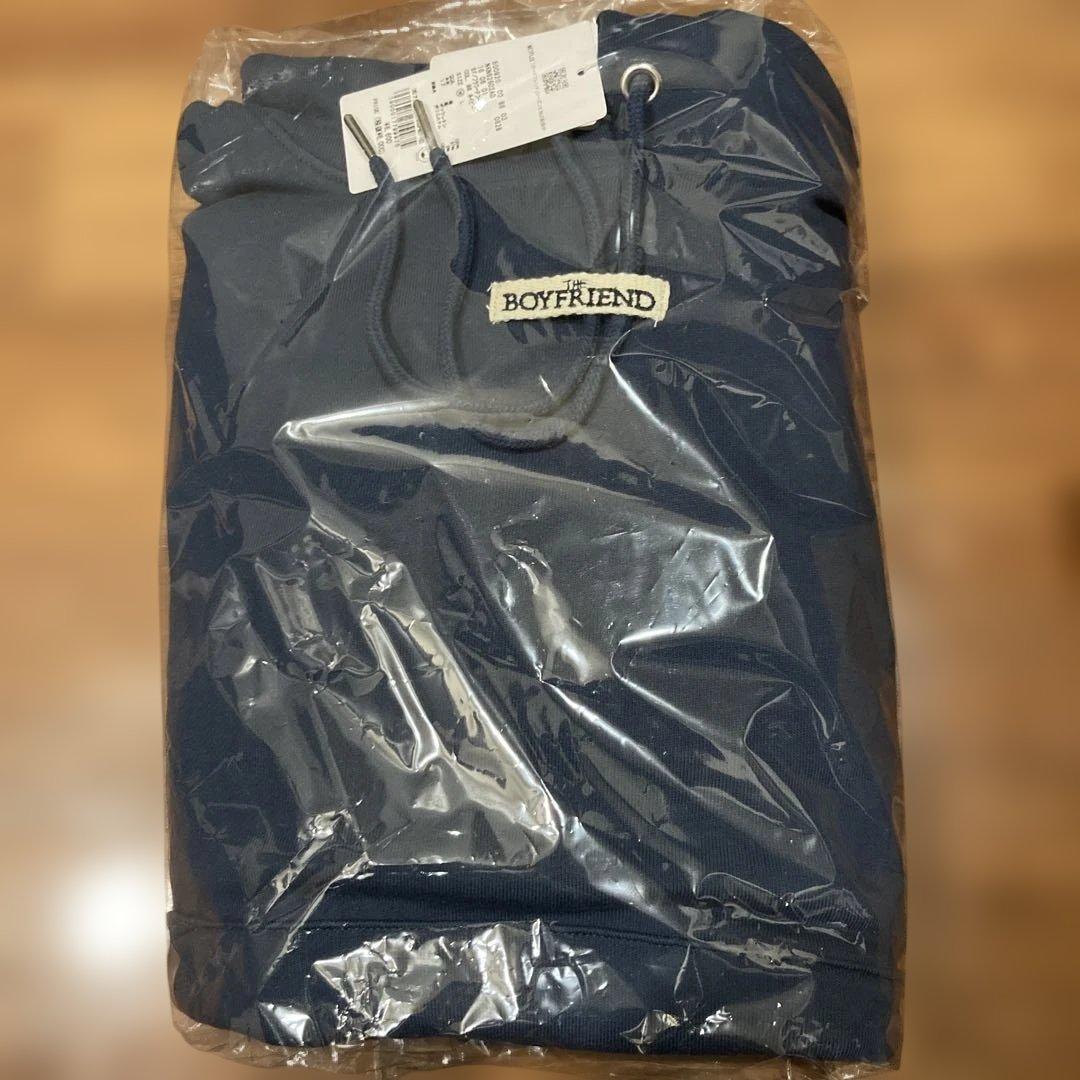 boyfriend niko and コラボ パーカー M ネイビー