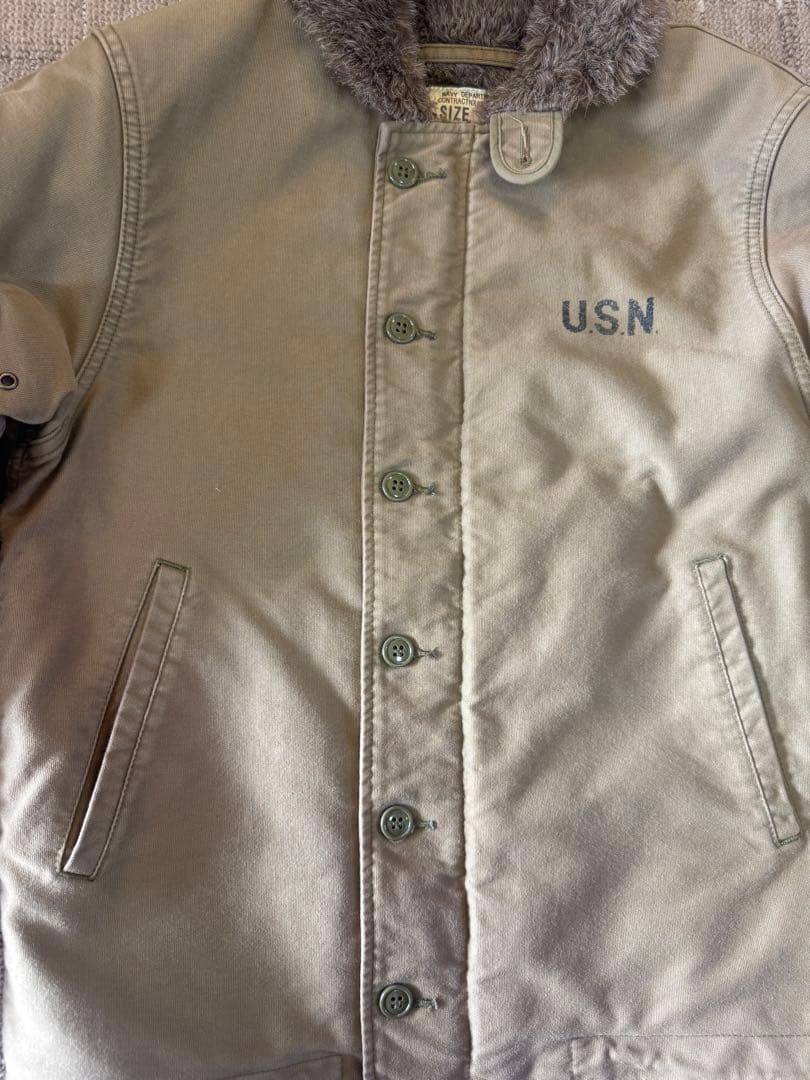 HOUSTON N-1 デッキジャケット　オーバーダイ　Size42