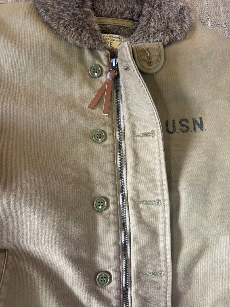 HOUSTON N-1 デッキジャケット　オーバーダイ　Size42