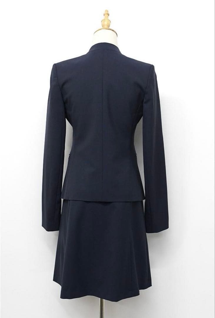 【Theory】セットアップ スーツ ノーカラー 00 ネイビー