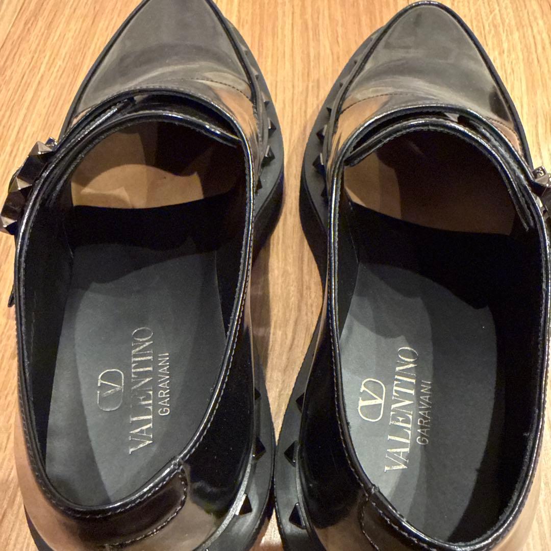 ヴァレンティノ　モンクストラップ　スタッズ　ドレスレザーシューズ　厚底　41