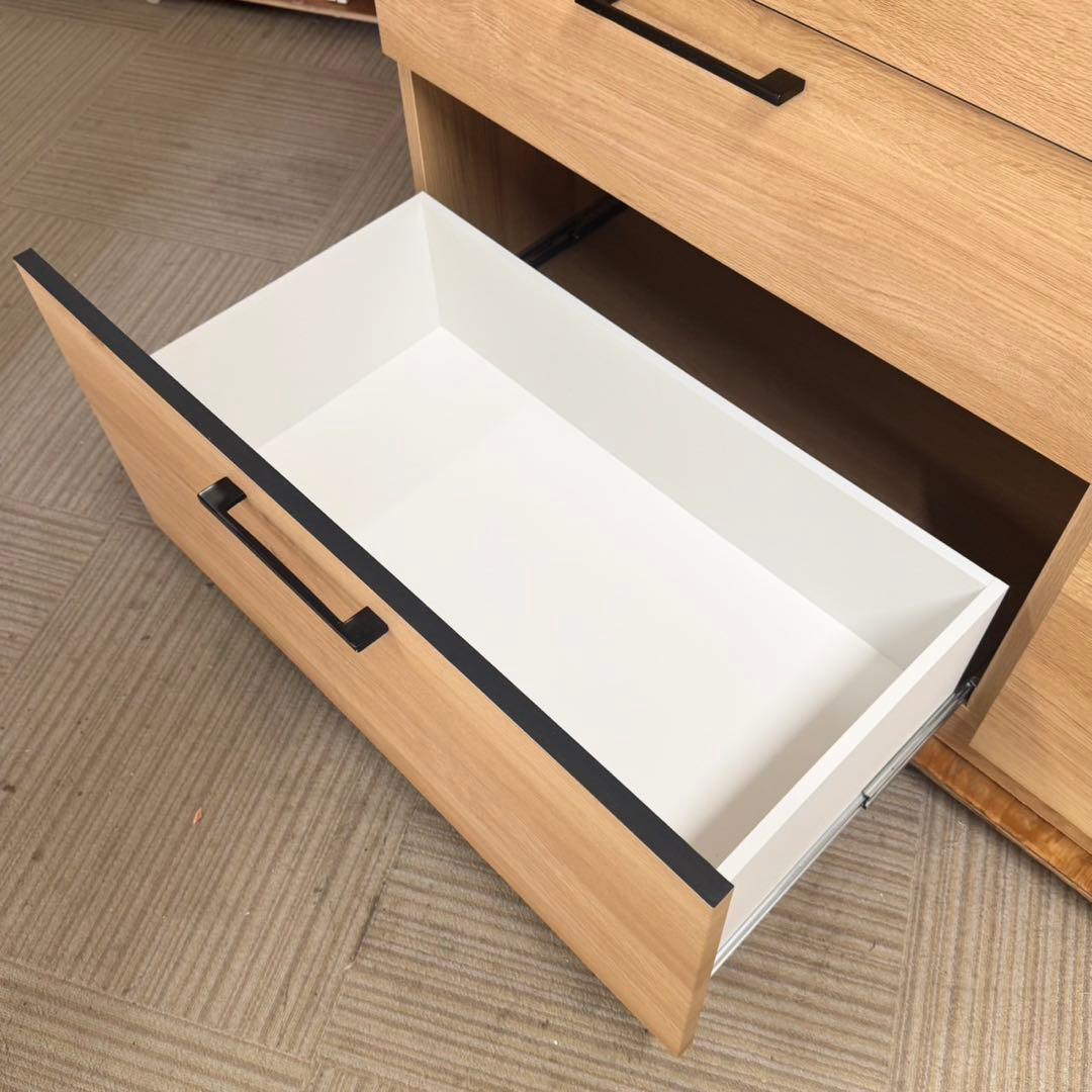 【超美品‼️】高級♪ 古賀家具 120cm幅キッチンカウンター 天板ステンレス