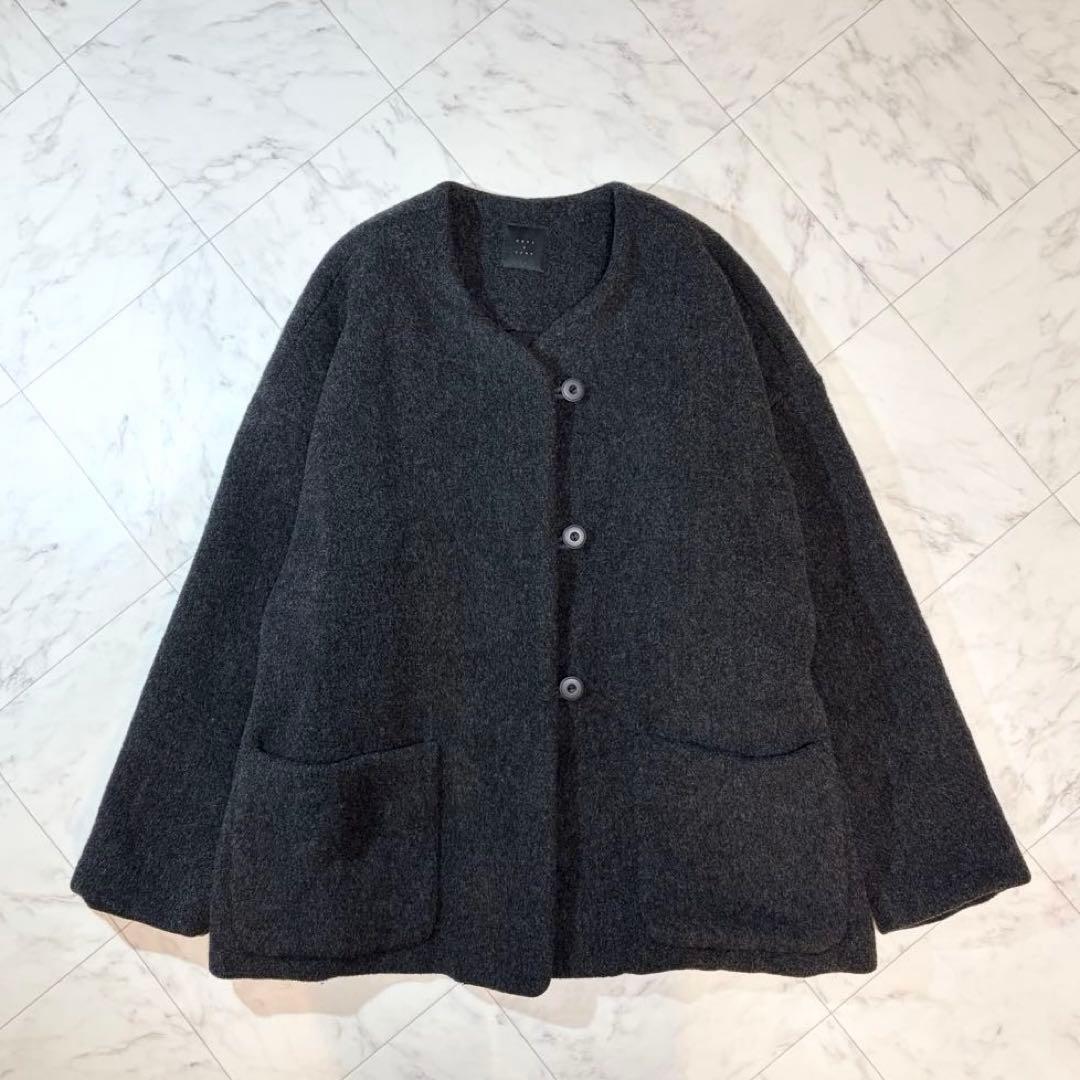 美品✨ オオカミとフクロウ オオカミとシロクマのヴィーカ コート ノーカラー