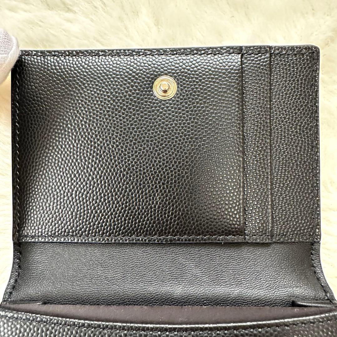 未使用級✨サンローラン カードケース 名刺入れ レザー ブラック ビジネス