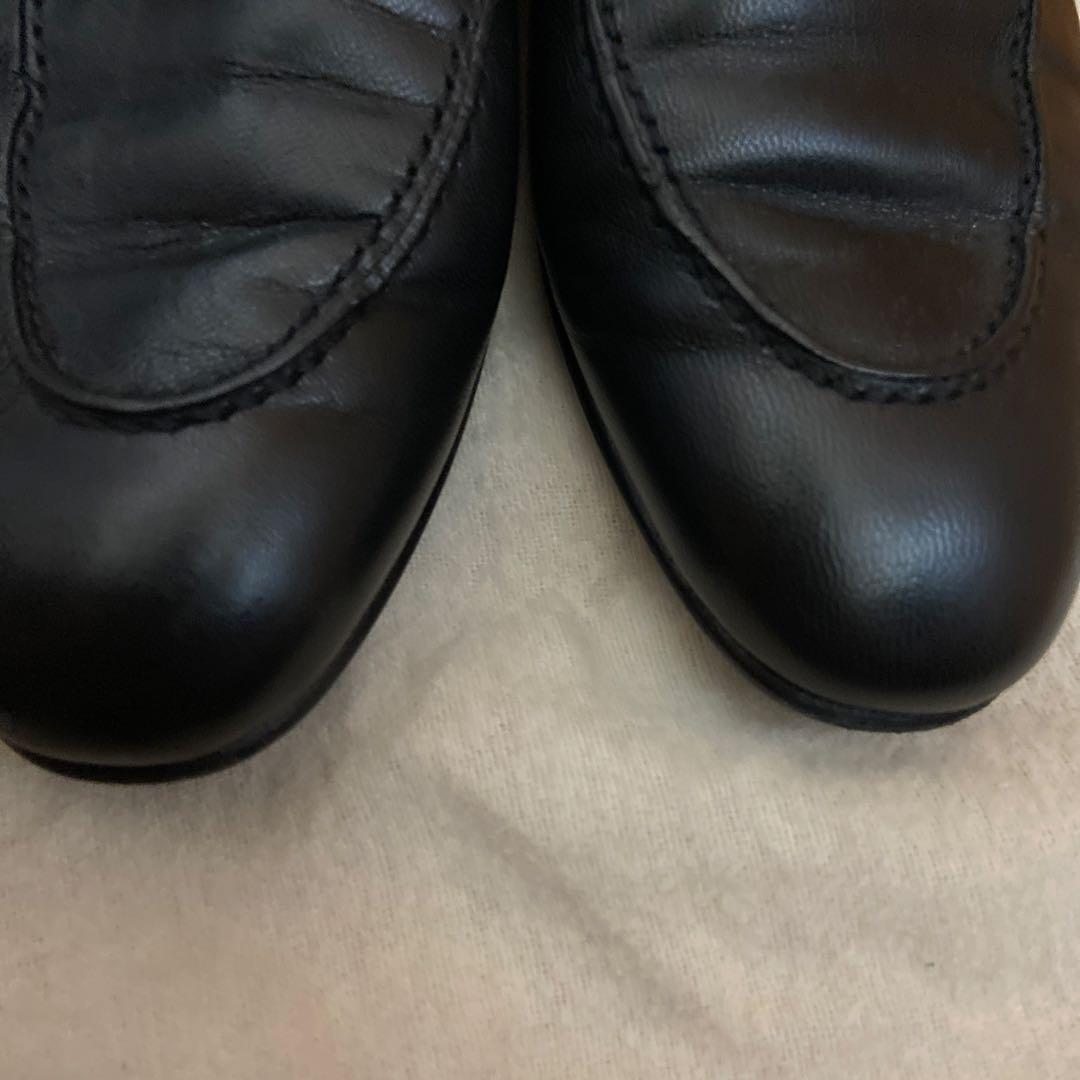 本日7日限定価格エルメス　モカシン　パリ　シルバー金具　35