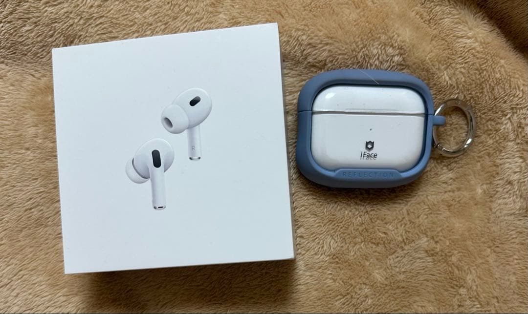AirPods Pro2 iFaceケース付き ブルー
