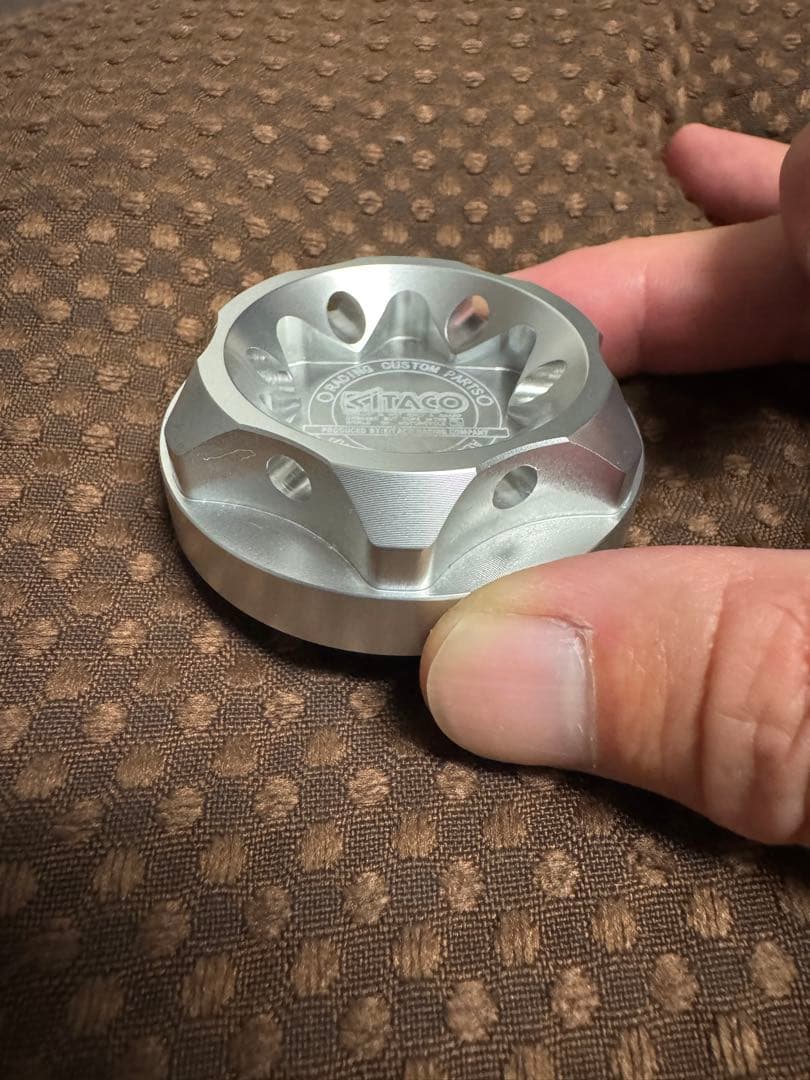 モンキー KITACO アルミタンクキャップ シルバー