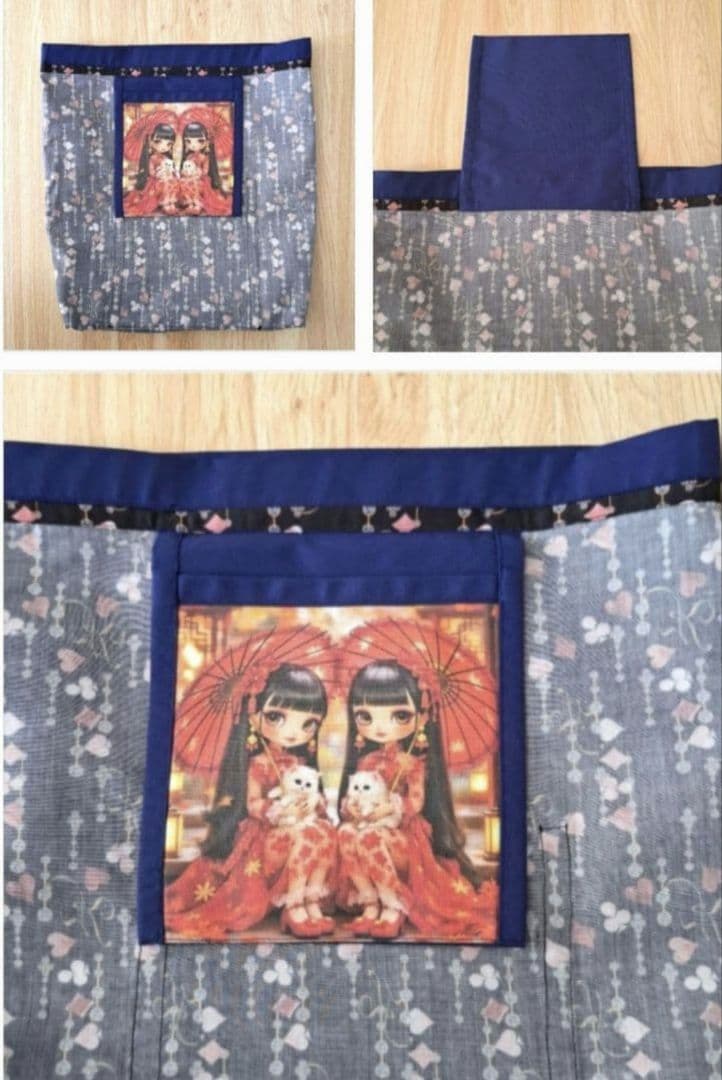 K☆K。。。★★様　 確認用　 【11月29日購入】エコバッグ　女の子パネル生地