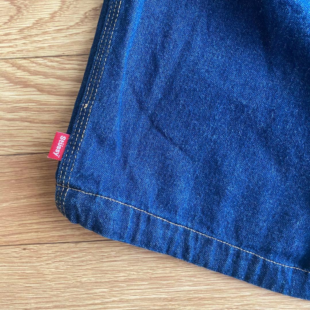 最終価格　デッドストック old stussy デニムショーツ 紺タグUSA製