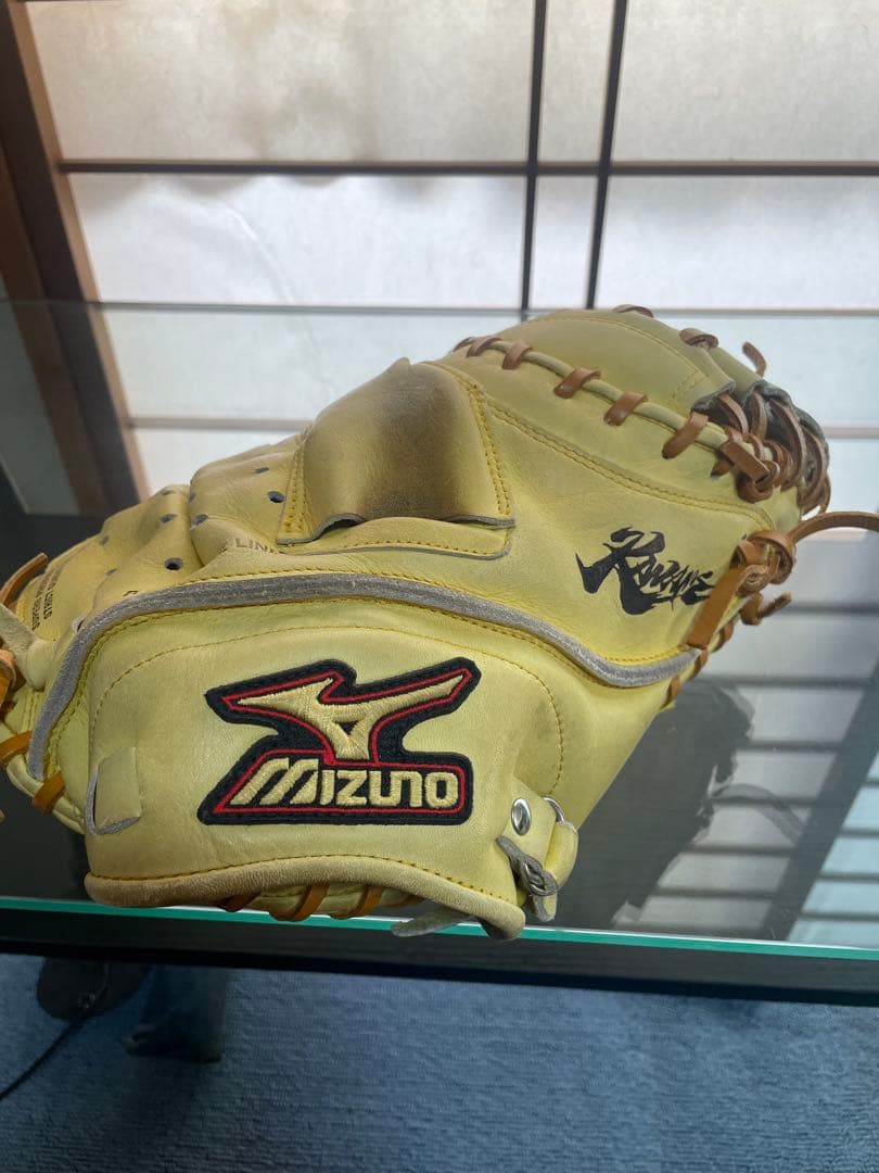 Mizuno 軟式キャッチャーミット　イエロー
