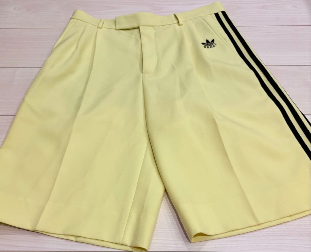 【未使用品】GUCCI x adidas ハーフパンツ 48size
