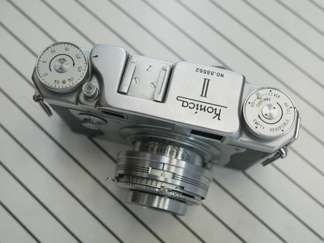 コニカ 2 Konica II レンズ沈胴式 ストラップ取り付け可 動作品