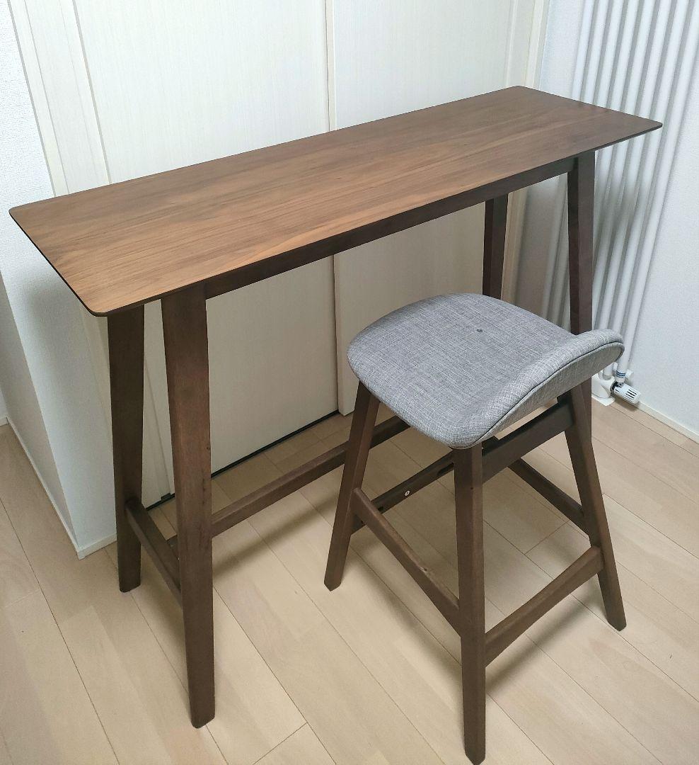 ニトリ カウンターテーブル＋チェア1脚 フィルン