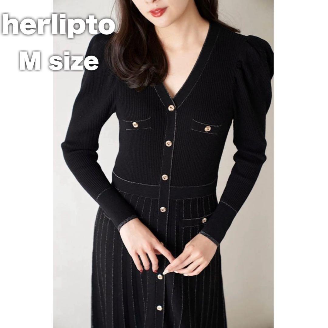 ワンピース herlipto Suite Room Knit Long Dress M