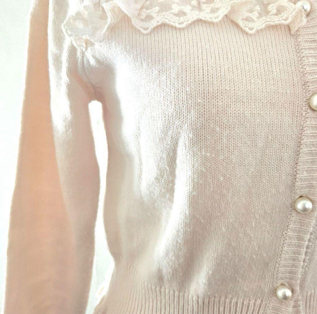 リズリサ LIZLISA リボンベア柄 ワンピース カーディガン セット 姫系