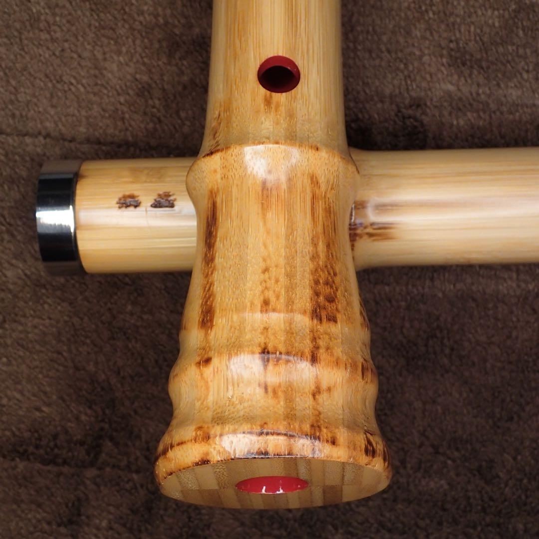 尺八 高級合竹曲管 蝴蝶 一尺五寸管(F管)