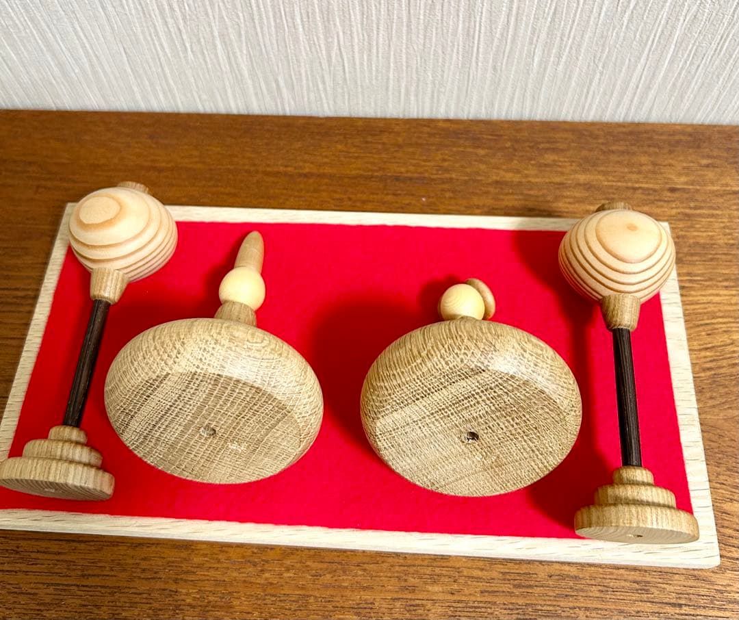 雛人形　ひな祭り　三浦木地　新品　未使用　木製　北欧　クラフト作家