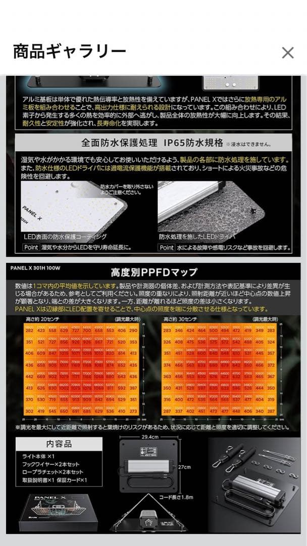 PANEL X PL-X 301H 4000K-4300K 4つ